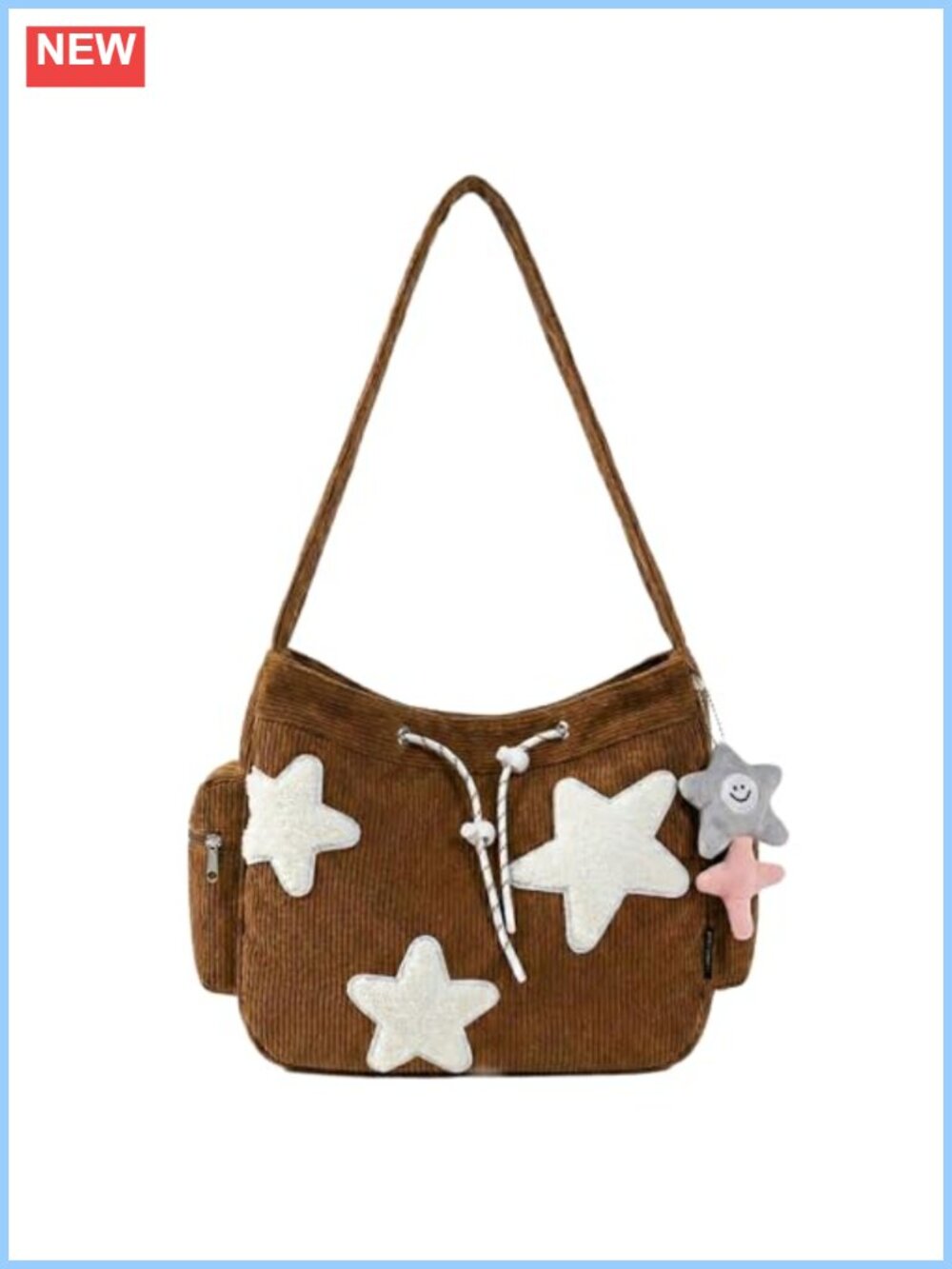 Star Hobo Bag Women's Aesthetic Messenger Cute Handbag Large Capacity Tote